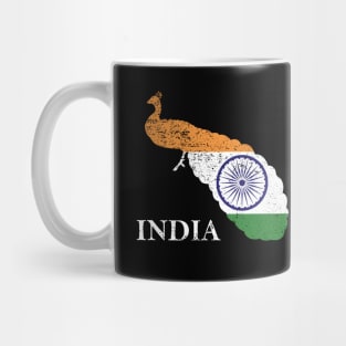 India Peacock Flag Mug